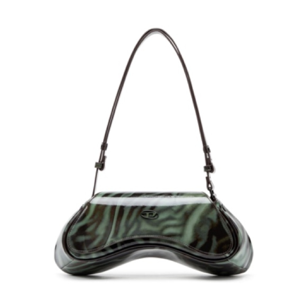 Green & brown Diesel “Play” crossbody/shoulder bag. You can wear it as both! 💚🤎💚